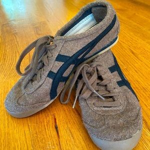 ASICS Onitsuka Tiger Mexico 66 Felt Heather Brown Size 7.5